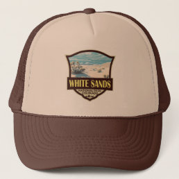 White Sands National Park Travel Art Vintage Trucker Hat