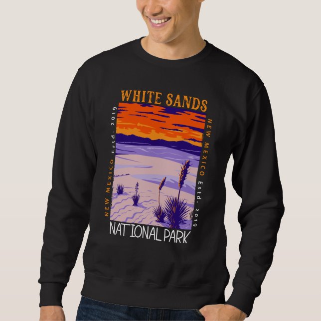 White Sands National Park Vintage Distressed Sweatshirt (Front)