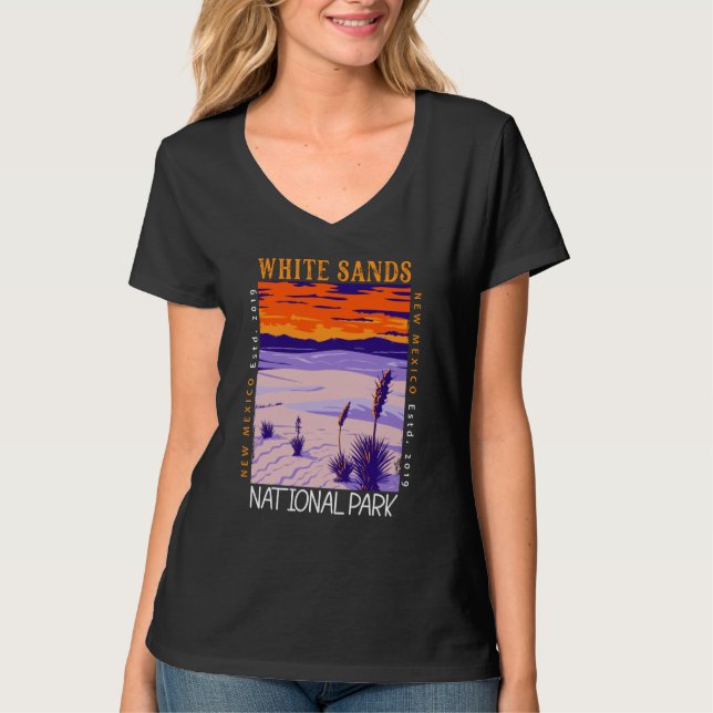 White Sands National Park Vintage Distressed T-Shirt (Front)