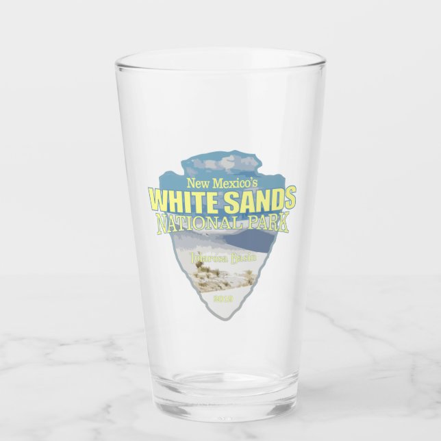 White Sands NP (arrowhead) Glass (Front)