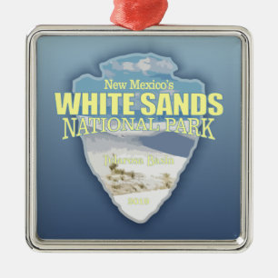 White Sands NP (arrowhead) Metal Ornament