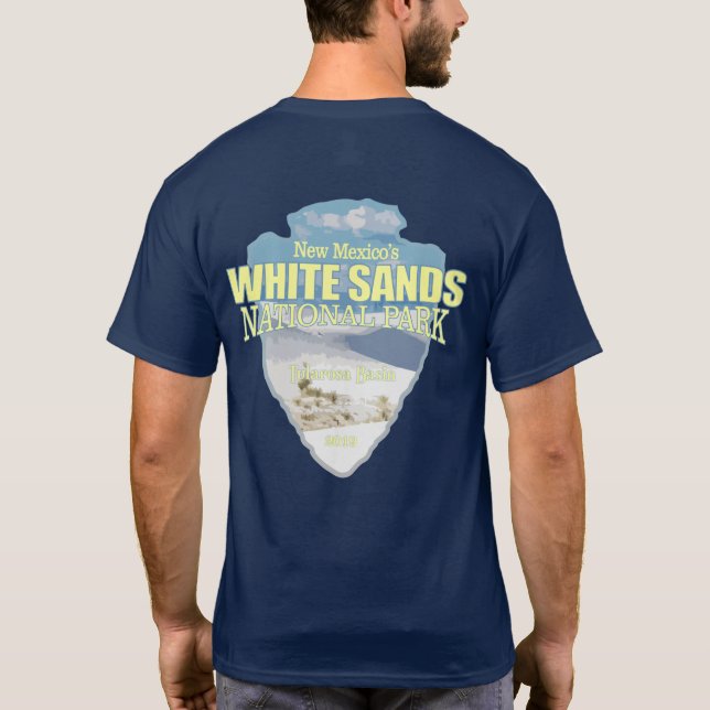 White Sands NP (arrowhead) T-Shirt (Back)