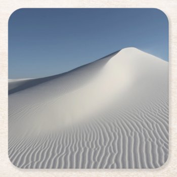 White Sands Square Paper Coaster by usdeserts at Zazzle