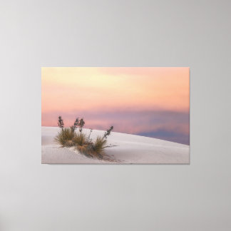 White Sands Sunset Canvas Print