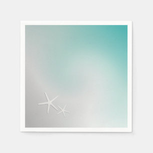 White Sandy Beach and Star Fish Napkins