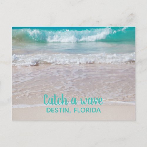 White Sandy Beach Destin Florida Postcard