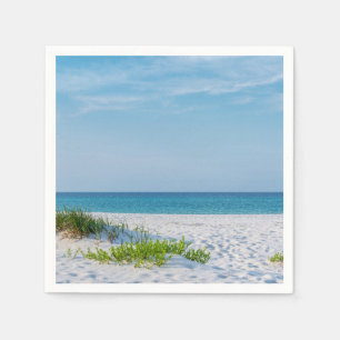 White Sandy Beach Florida Coastline Napkins