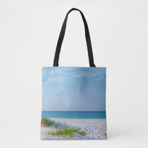 White Sandy Beach Florida Coastline Tote Bag
