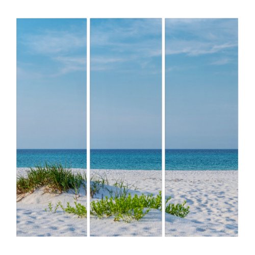 White Sandy Beach Florida Coastline Triptych