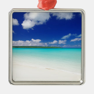 White Sandy Beach, Miyako Island Okinawa Metal Ornament