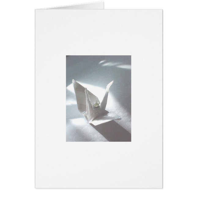 White Satin Crane Cards (Front)