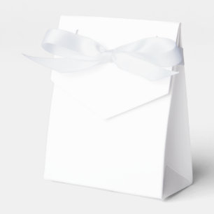 White Satin Favor Box   Elegant Gift Wrap