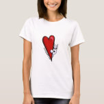 White Schnauzer Love T-shirt at Zazzle