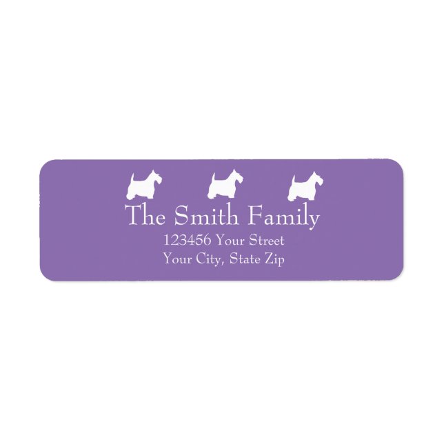 White Scotties Label (Front)