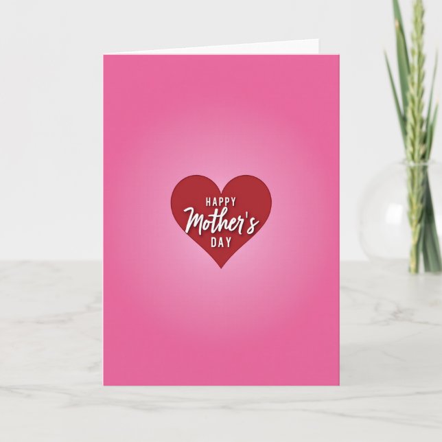White Script Mothers Day Card (Front)