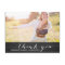 White Script Rustic Graduation Thank You Postcard
