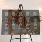 White Script Welcome Photo Wedding 17 Tables