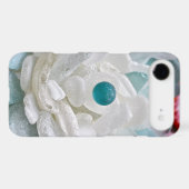 White Sea Glass Flower Case-Mate iPhone Case (Back (Horizontal))