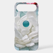White Sea Glass Flower Case-Mate iPhone Case (Back)