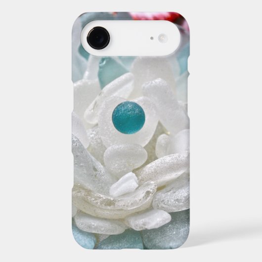 White Sea Glass Flower Case-Mate iPhone Case (Back)