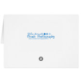 White Sea Shell On Sandy Beach Cards (Back Horizontal)