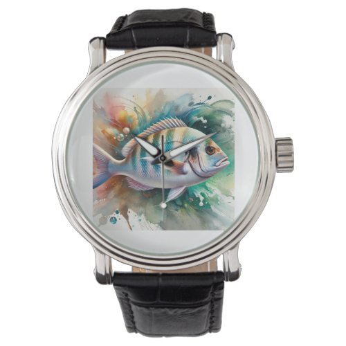 White Seabream 270624AREF121 _ Watercolor Watch
