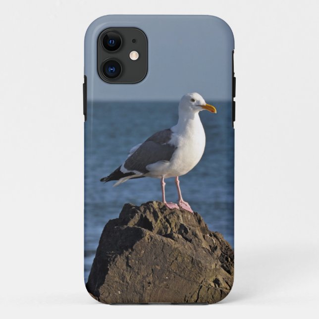 White seagull and ocean Case-Mate iPhone case (Back)