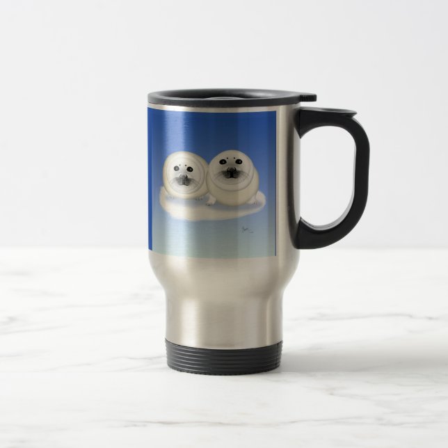 White Seal Pups Go Mug (Right)