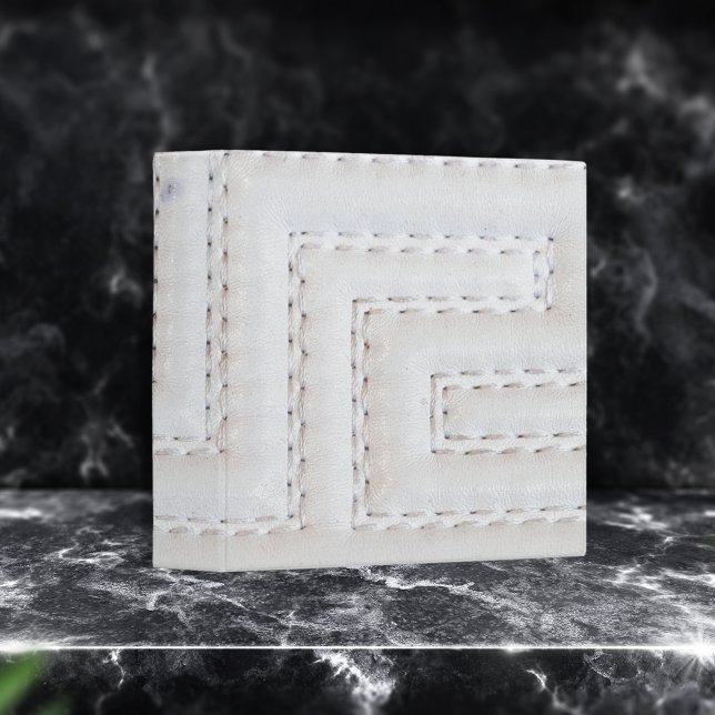 White Seams Faux Leather Binder (Creator Uploaded)