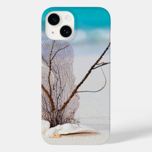 White Seashells on a Tropical Beach Case_Mate iPhone 14 Case