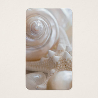 business card template seashell free download