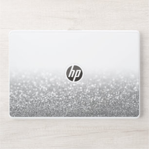 White Selve Glitter HP Laptop Skin