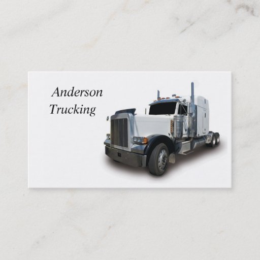 Customizable White Semi Business Card.