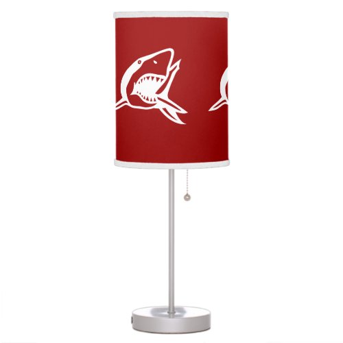 White Shark Any Background color Table Lamp