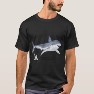 WHITE SHARK-Carcharodon carcharias (name and teeth T-Shirt