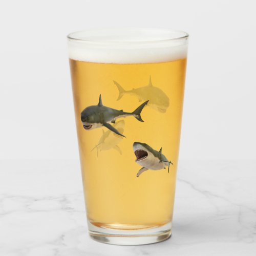 White shark glass