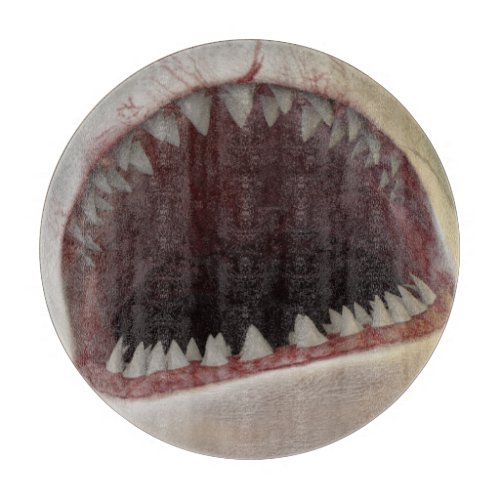 White shark mouth cutting board