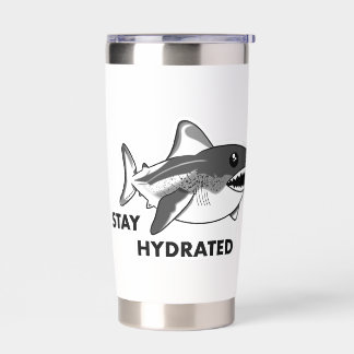 White Shark Stay Hydrated Insulated Tumbler