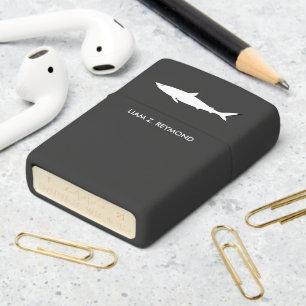 White Shark Zippo Lighter