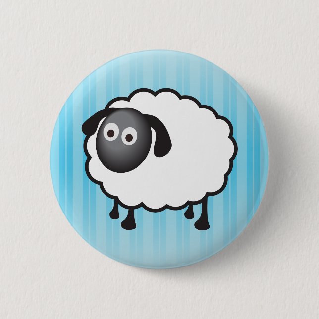 White Sheep Button (Front)