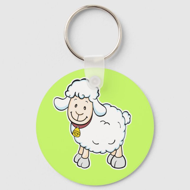 White Sheep keychain (Front)
