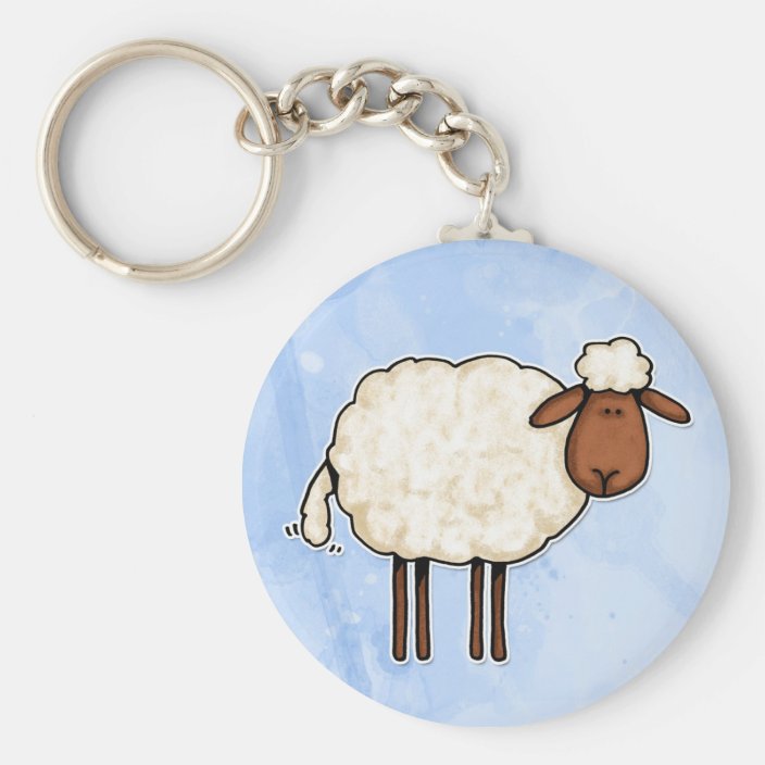 sheep keychain