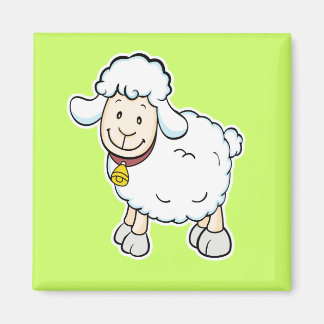 White Sheep Magnet