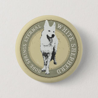 White Shepherd Button