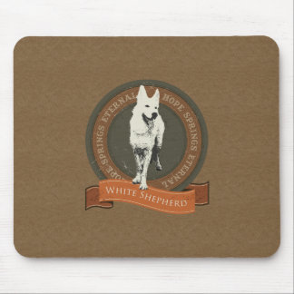 White Shepherd Mouse Pad