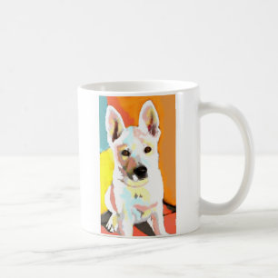 White Shepherd Puppy Mug