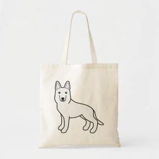 White Shepherd / White German Shepherd Dog Tote Bag