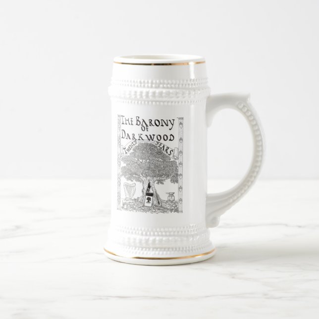 White Shield Stien Beer Stein (Right)