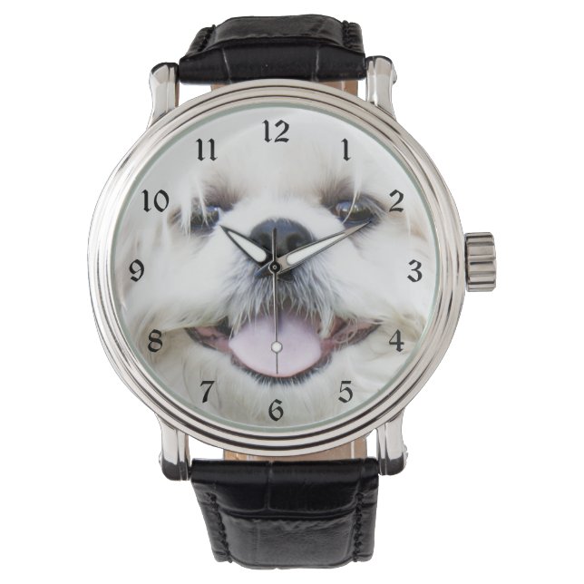 White shih tzu face watch (Front)