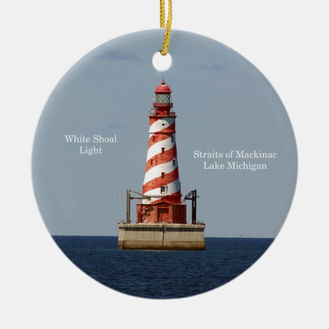 White Shoal Light ornament (Front)